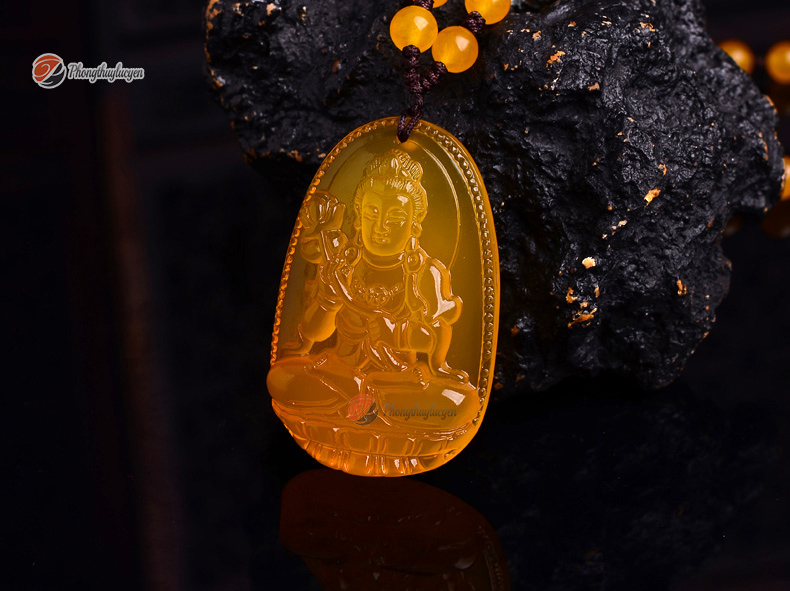 Phật bản mệnh đá Thạch Anh Vàng