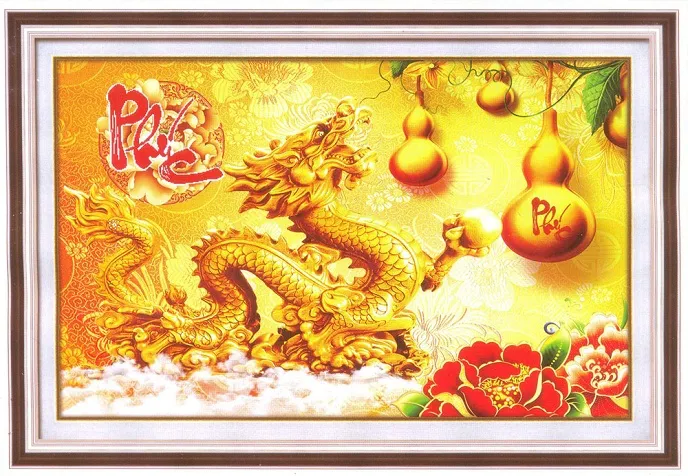 Tránh treo tranh con rồng hướng ra ngoài