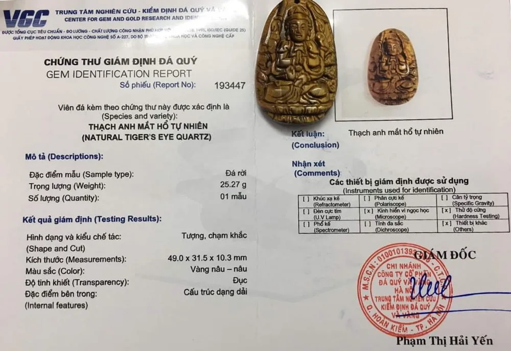 kiểm định mặt phật thiên thủ đá mắt hổ
