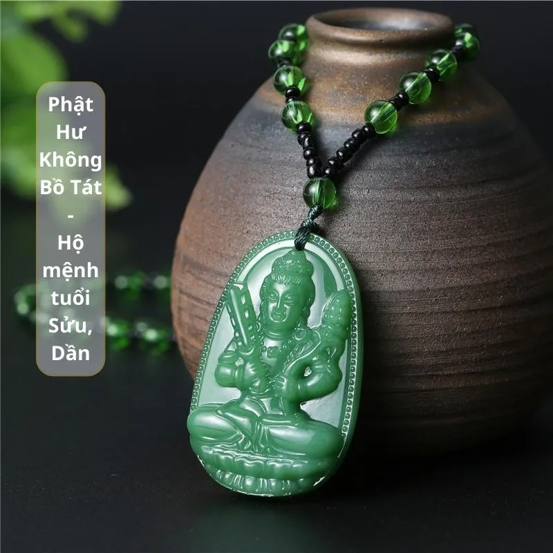mặt dây chuyền phật hư không đá thạch anh