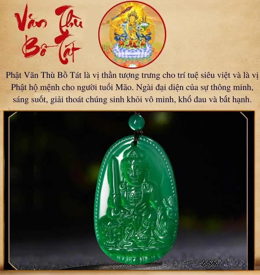 phật văn thù bồ tát xanh