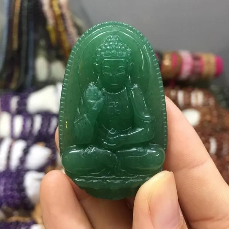 mặt phật adida đá xanh