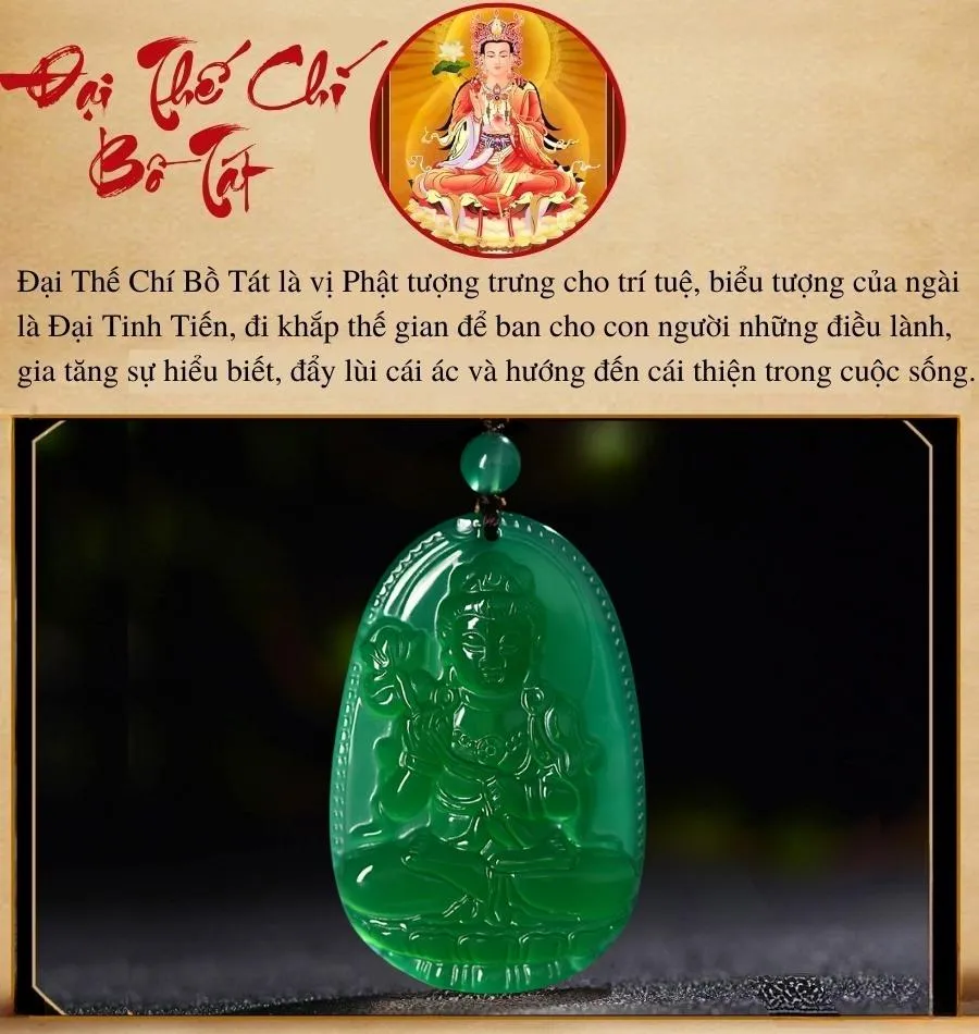 phật đại thế chí bồ tát xanh