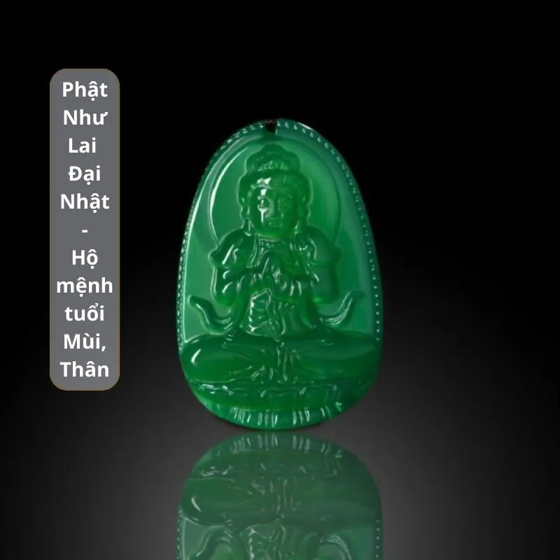 phật như lai đá thạch anh xanh